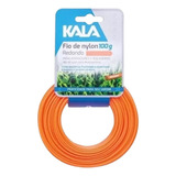 Fio De Nylon P Aparadores Roçadeiras Grama 3 0mm 13mts 100g Cor Laranja