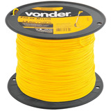 Fio De Nylon Para Roçadeira 1 8mm X 500m Redondo Vonder Cor Amarelo