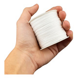 Fio De Seda Cordão Rabo De Rato 0 8mm Branco Nybc Cor Branco 101