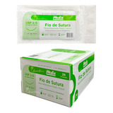 Fio De Sutura Nylon 2 0 45cm Agulha 2cm 3 8 Cx 24 Env
