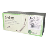 Fio De Sutura Nylon 4 0 Agulha 30mm 45cm 3 8 Circular 24uni