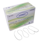 Fio De Sutura Nylon C Agulha Cx Com 24 Unidades Supermedy