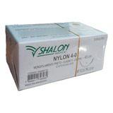 Fio De Sutura Shalon Medical Nylon 4 0 Estéril 45cm Cx 24un