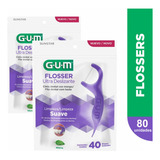 Fio Dental Gum Flosser Ultra Deslizante C 80un