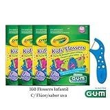 Fio Dental Infantil Com Cabo Flosser Crayola 160 Unidades