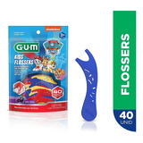 Fio Dental Infantil Com Cabo Patrulha Canina Sabor Uva 40un
