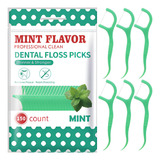 Fio Dental Menta 150pçs Hastes Floss Limpeza Profunda Dos D