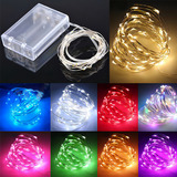 Fio Fada Led arame decoração cordão luz 3mts Festa Mpfestaec Cor Das Luzes Colorido Pilha
