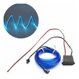 Fio Fita Tubo Neon Azul Escuro C aba 5m El Wire 12v P carro