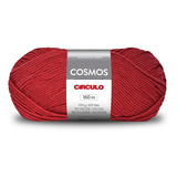 Fio lã Tricô Cosmos Circulo 100g 160m tex 625 75 Viscose Cor 3581 Devoção