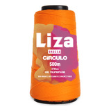 Fio linha Crochê Circulo Liza Grossa 500m 187g 376 Tex Cor 4650 Cenoura