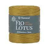 Fio Lótus 100 Poliéster 200 Metros 5 Mm Ouro Antigo