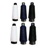 Fio Maquina Overlock Linha Costura 100 Poliester 6un 270g