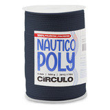 Fio Náutico Poly Circulo 5mm 500g 100 Poliéster 182 Metros Cor 2856 Azul Marinho
