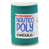 Fio Náutico Poly Circulo 5mm 500g 100 Poliéster 182 Metros Cor 5363 Esmeralda