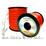 Fio Nylon Roçadeira 2 4mm Quadrado Rolo Bobina 1kg 174 Mts