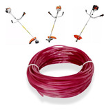 Fio Nylon Roçadeira 3mm Quadrado 30 Metros Resistencia Grama