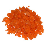 Fire Glass Pedra Vidro Lareira A Gás Etanol Laranja 13kg