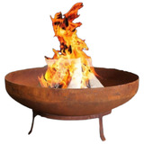 Firepit Aço Corten 100 lareira Externa lenheiro 5mm