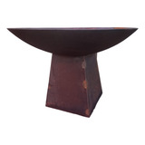 Firepit Aço Corten 100 lareira Externa lenheiro braseiro