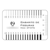 Fissurômetro Gabarito Fissuras Régua Fiss04 Transp Fenix Cor Transparente