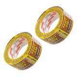 Fita Adesiva Crepe Marrom 48x50mts 770 Adelbras C 2 Fitas