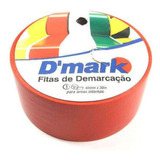 Fita Adesiva De Demarcação 50mm X 30m Vermelha D mark Kapazi