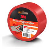 Fita Adesiva Demarcação 50mm X 30m 3m Vermelha