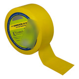 Fita Adesiva Demarcação De Solo 48 Mm X 30 Metros Koretech Cor Amarelo
