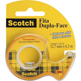Fita Adesiva Dupla face Scotch 3m Dispensador 12 7mmx6 3m