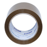 Fita Adesiva Marrom 70mm X 100m Kit Com 4 Rolos