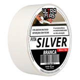 Fita Adesiva Multiuso Silver Tape 50 Mm X 50 Metros Branca Cor Branco Branco