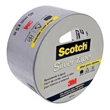 Fita Adesiva Silver Tape 45mm X 5m Prata 3m Original Cinza