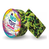 Fita Adesiva Silver Tape Divertida Colorir Criar E Decorar Cor Camuflado Verde Camuflado