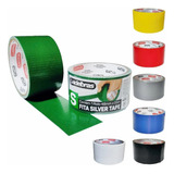 Fita Adesiva Silver Tape Reforçada 48mm X 5m Cor Verde