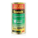 Fita Adesiva Transparente 45x100 4 Rolos 3m Scotch
