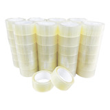 Fita Adesiva Transparente Kit 50 Rolos Atacado 45mm X 100mts