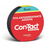 Fita Antiderrapante Adesiva Contact Preta 5cm X 5m Lixa Cor Preto