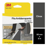 Fita Antiderrapante Safety walk Cinza 50mm X 5m 3m