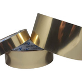 Fita Borda Pvc Aluminio Dourada 35mm C 02 Metros