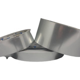 Fita Borda Pvc Aluminio liso 64mm C 2 Metros