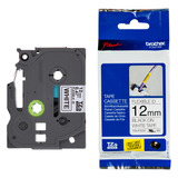 Fita Brother Flexivel Tze fx231 12mm Preto branco Original