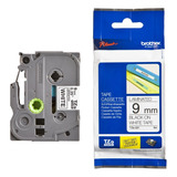 Fita Brother Tze 221 9mm Preto Sobre Branco