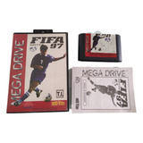 Fita Cartucho Mega Drive Fifa 97 Com Caixa E Manual