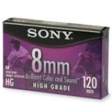 Fita Cassete De Vídeo Sony 8 Mm De Alta Qualidade 120 Minutos