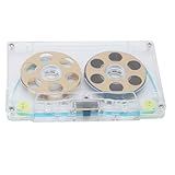 Fita Cassete Em Branco De 46 Minutos C 46 Viés Normal Tipo I Design Visual Capa Transparente Para Tocador De Cassetes Fitas De Liga De Alumínio -Ouro-