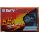 Fita Cassete Emtec Fe I Ferro Extra 90 9 Unidades Lacradas