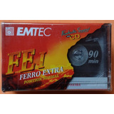 Fita Cassete Emtec Fe I Ferro Extra 90  9 Unidades  Lacradas