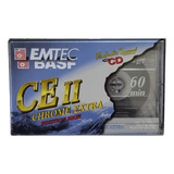 Fita Cassete K7 Basf Emtec Ce Ll 60 Min Chrome Extra