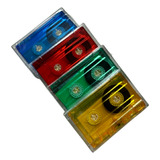 Fita Cassete K7 Colorida Virgem Lacradas kit 4 Unidades 